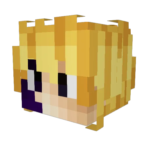matteobiasa Minecraft avatar head, 3D render