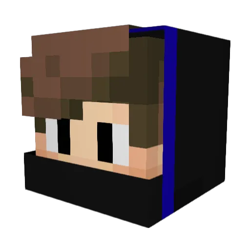 matteonape Minecraft avatar head, 3D render