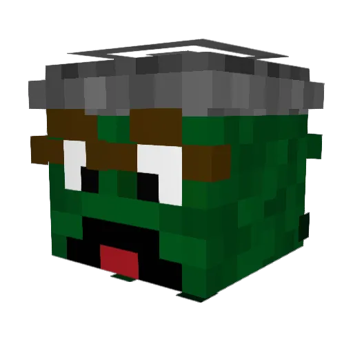 mattfish123 Minecraft avatar head, 3D render