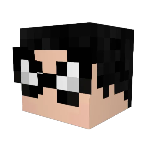 mattfwrice Minecraft avatar head, 3D render