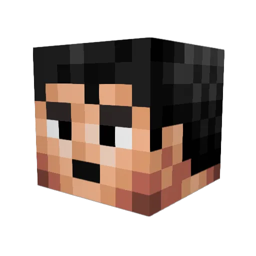 matthaynes Minecraft avatar head, 3D render