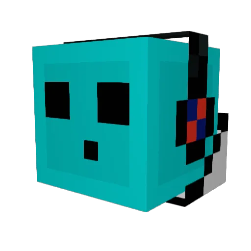 matthe888 Minecraft avatar head, 3D render
