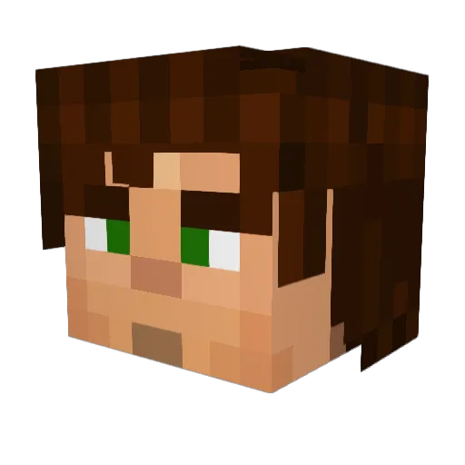 matthewt_3 Minecraft avatar head, 3D render