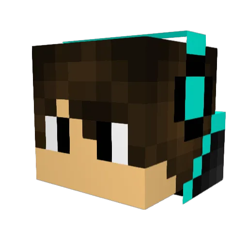 matthewvickor Minecraft avatar head, 3D render