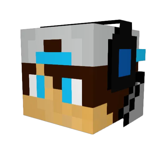 matthi55 Minecraft avatar head, 3D render