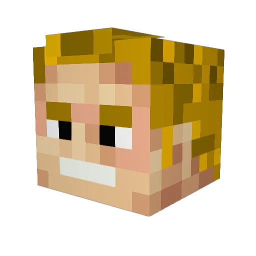 matthi_m Minecraft avatar head, 3D render