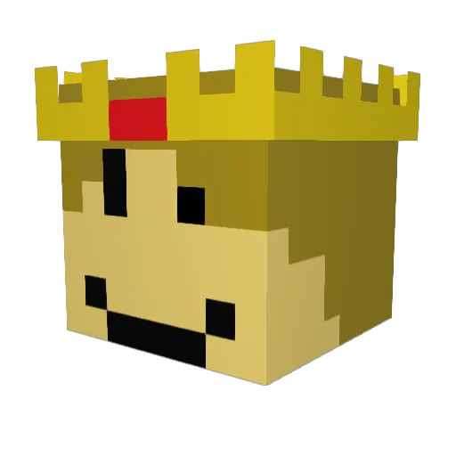 matthiashoekstra Minecraft avatar head, 3D render