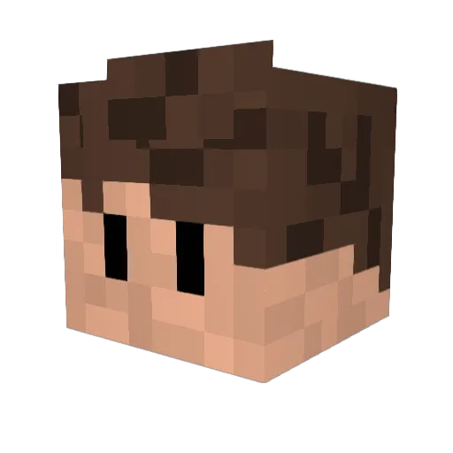 matthijs__ Minecraft avatar head, 3D render