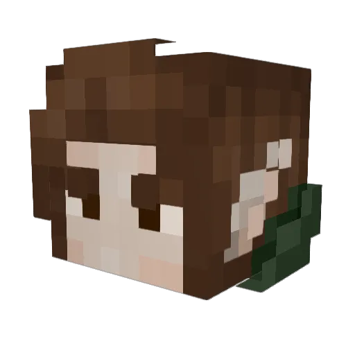 matthshadows Minecraft avatar head, 3D render