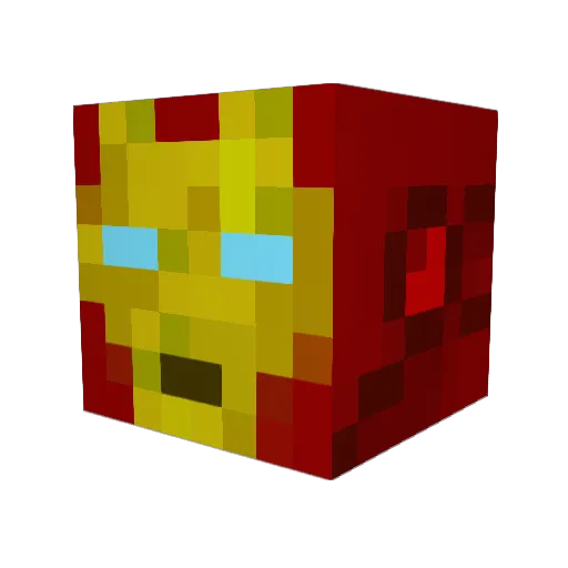 mattie132 Minecraft avatar head, 3D render