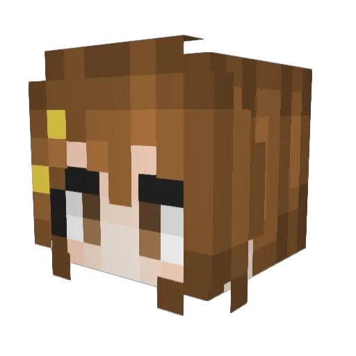 mattiematics Minecraft avatar head, 3D render