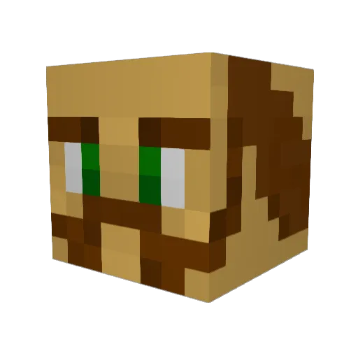 mattieoman Minecraft avatar head, 3D render