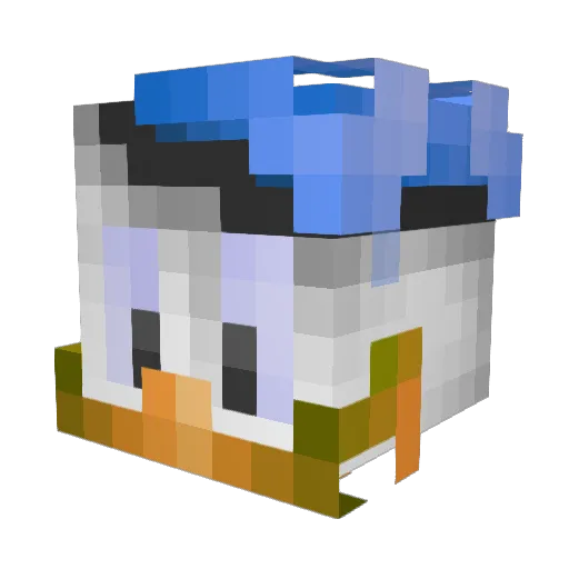 mattimodi Minecraft avatar head, 3D render