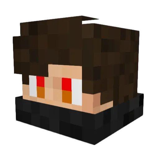 mattisHD Minecraft avatar head, 3D render