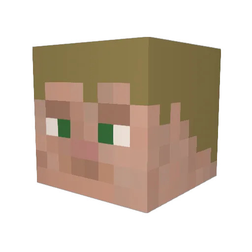 mattismcduck Minecraft avatar head, 3D render