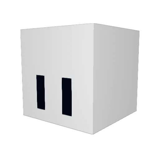 mattistu Minecraft avatar head, 3D render