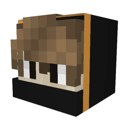 mattitoo Minecraft avatar head, 3D render