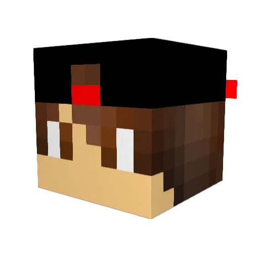 mattj14 Minecraft avatar head, 3D render