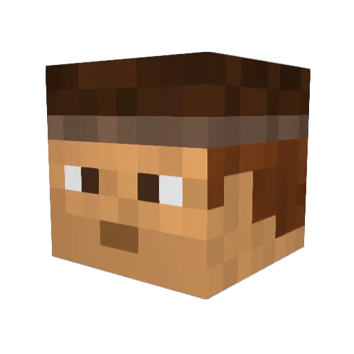 mattkobe Minecraft avatar head, 3D render