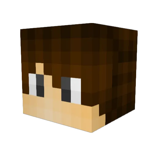 mattlftftm Minecraft avatar head, 3D render