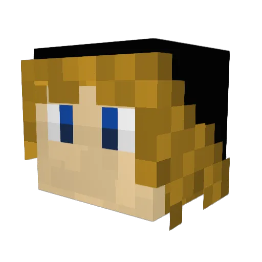 mattman107 Minecraft avatar head, 3D render