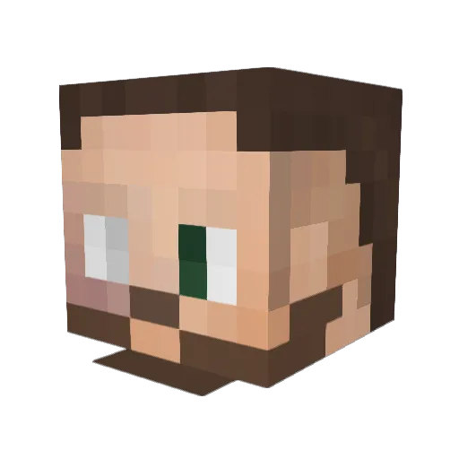 mattman22300 Minecraft avatar head, 3D render