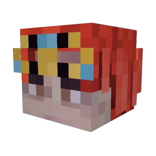 mattneedsrest Minecraft avatar head, 3D render