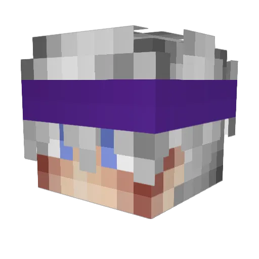 mattnut Minecraft avatar head, 3D render