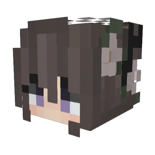 mattolomb Minecraft avatar head, 3D render