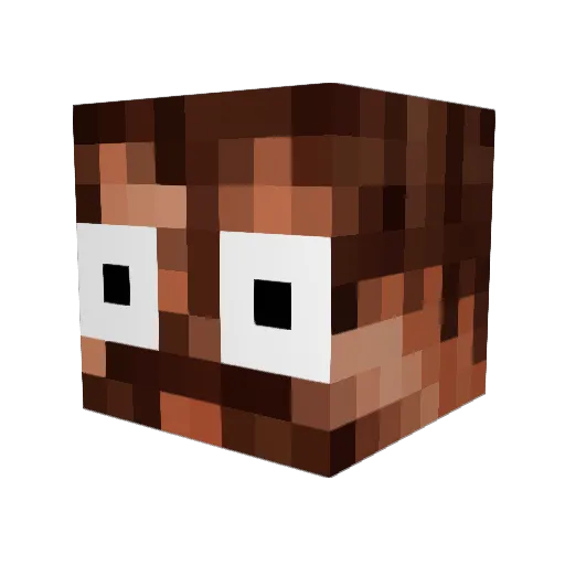 mattos59 Minecraft avatar head, 3D render