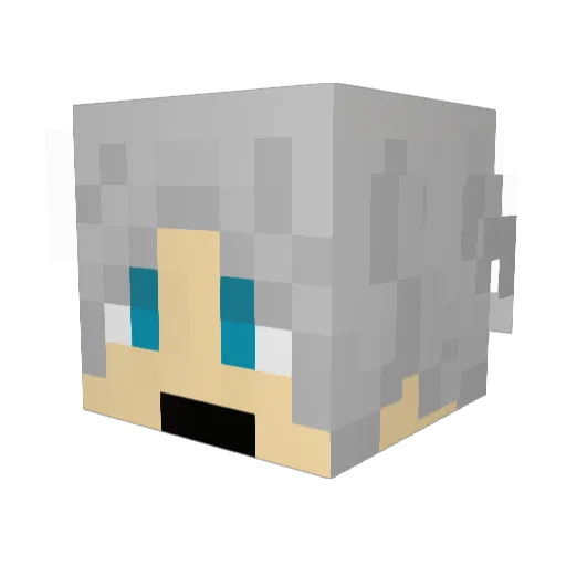 mattosu Minecraft avatar head, 3D render