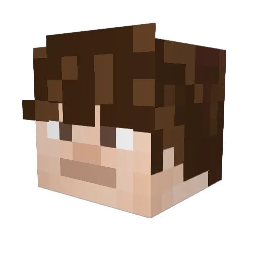 mattrsuarez Minecraft avatar head, 3D render