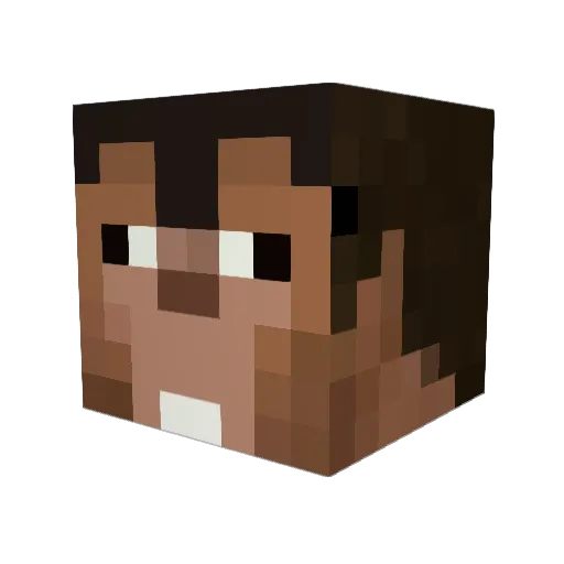 mattsat04 Minecraft avatar head, 3D render
