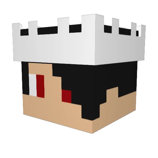 mattsgoat Minecraft avatar head, 3D render