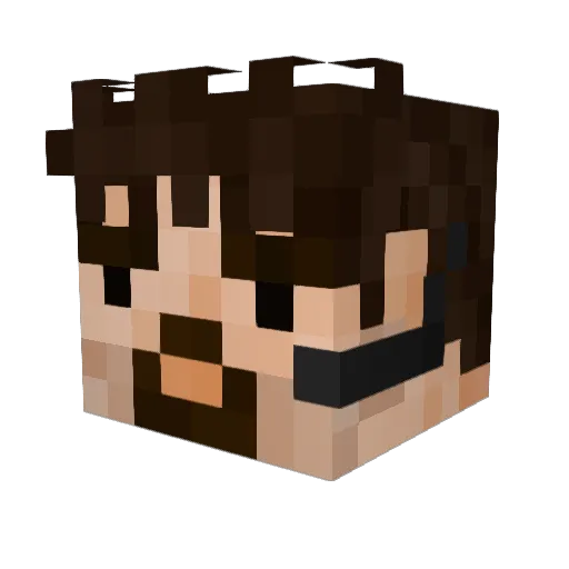 mattsmiddyy Minecraft avatar head, 3D render