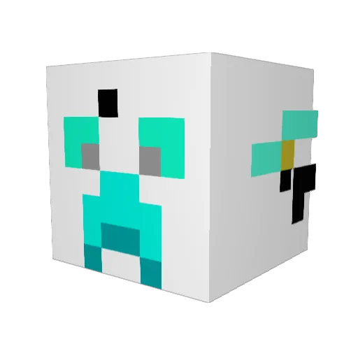 mattso10 Minecraft avatar head, 3D render