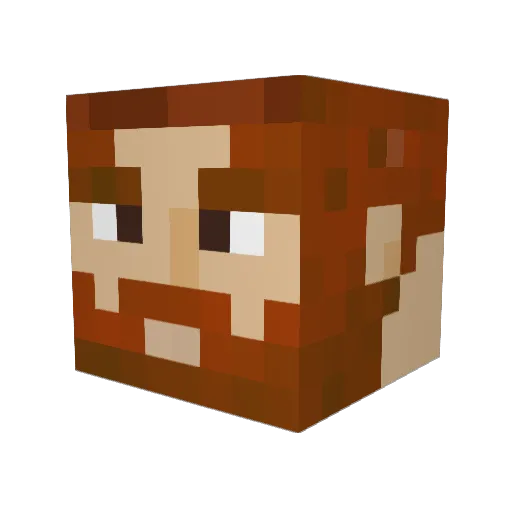 mattstephan Minecraft avatar head, 3D render