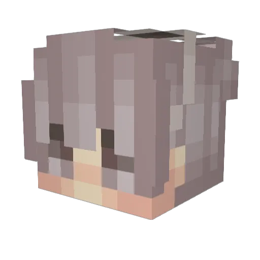 mattuhy Minecraft avatar head, 3D render