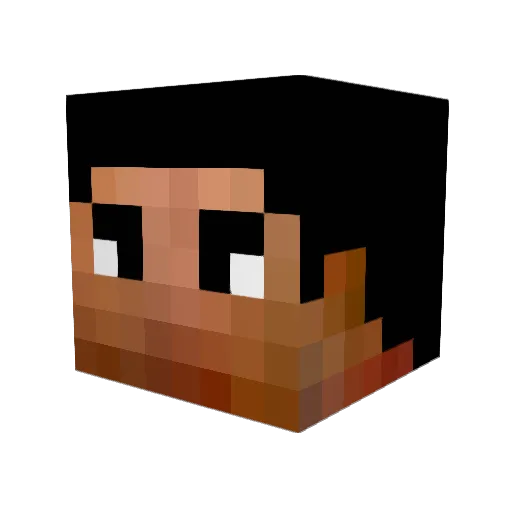 mattv1105 Minecraft avatar head, 3D render