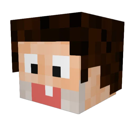 mattvanders Minecraft avatar head, 3D render