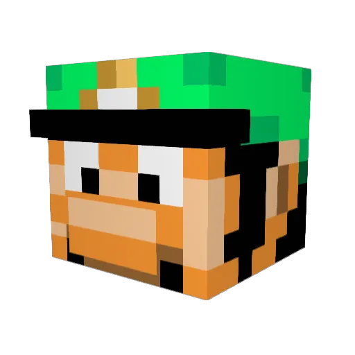 mattvigil Minecraft avatar head, 3D render