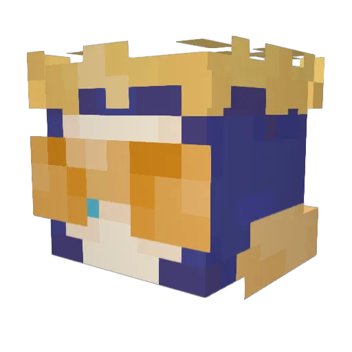 mattvongloom Minecraft avatar head, 3D render