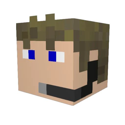 mattvp1988 Minecraft avatar head, 3D render