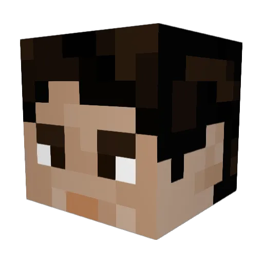 mattwazowski Minecraft avatar head, 3D render