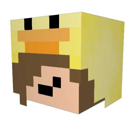 matty1122 Minecraft avatar head, 3D render