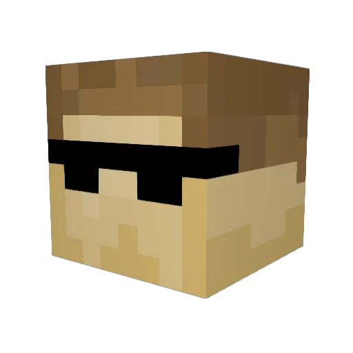 matty_d123 Minecraft avatar head, 3D render