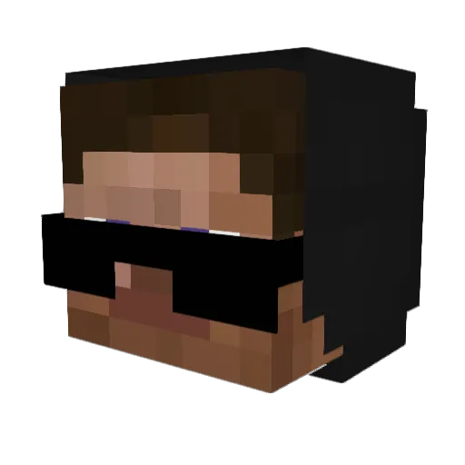 mattym15 Minecraft avatar head, 3D render