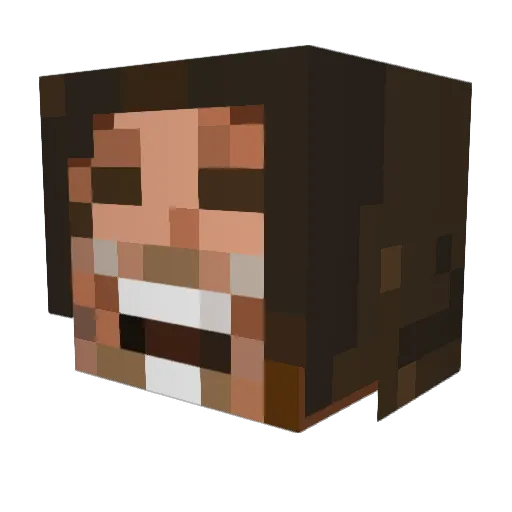 mattypoopoo Minecraft avatar head, 3D render
