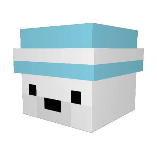 matukii Minecraft avatar head, 3D render