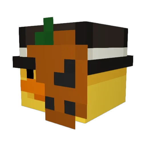 matusinskiii Minecraft avatar head, 3D render